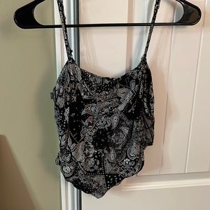 bandana print tank top